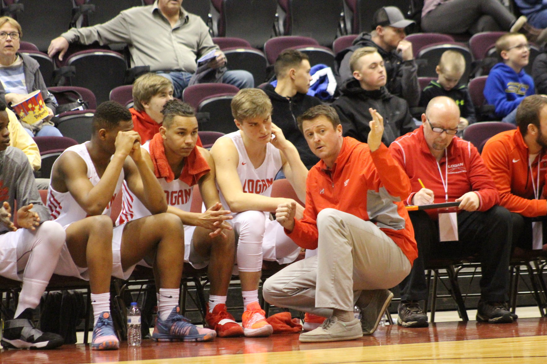 Logan boys basketball coach Andy Fernholz